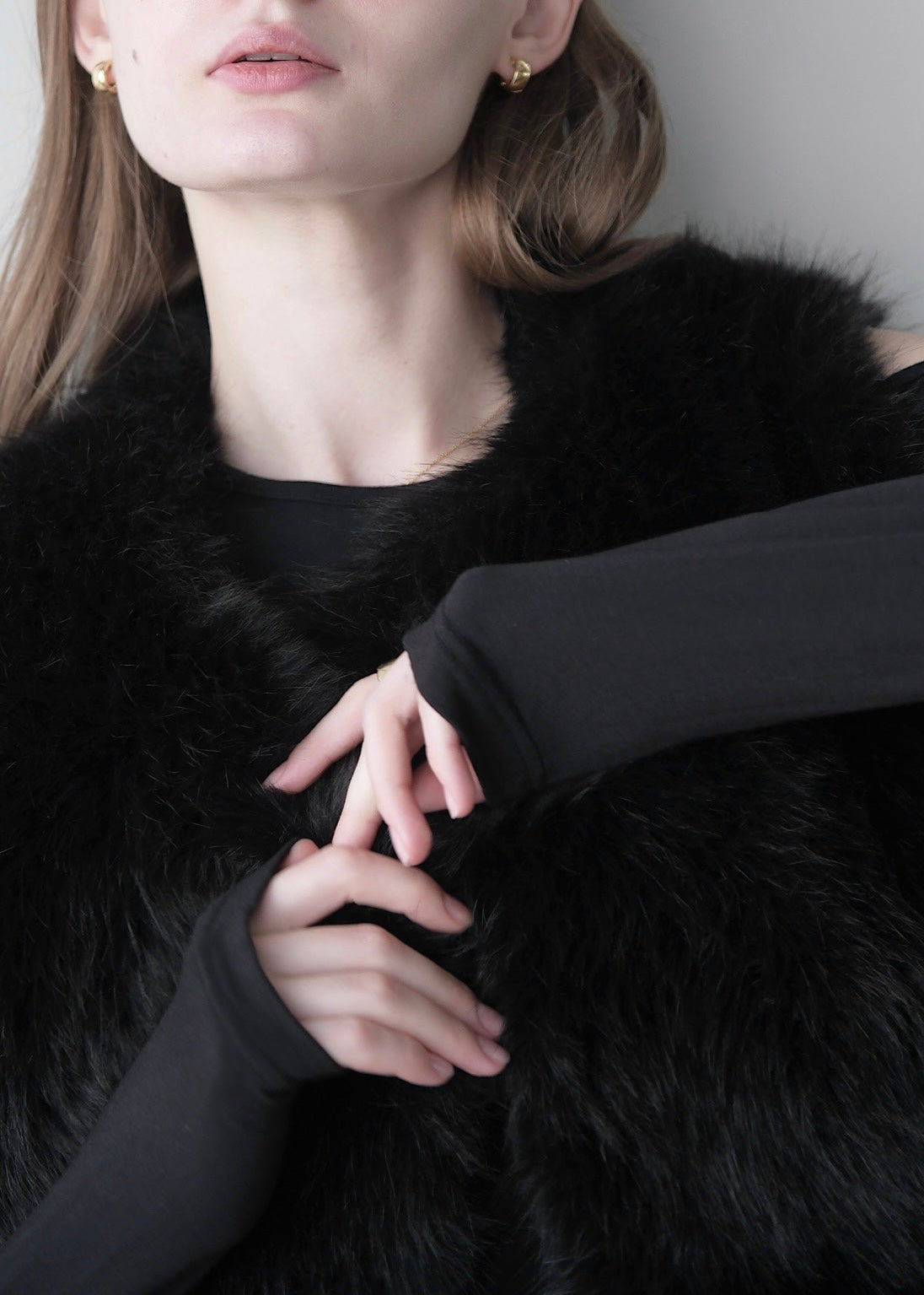 Eco fur vest