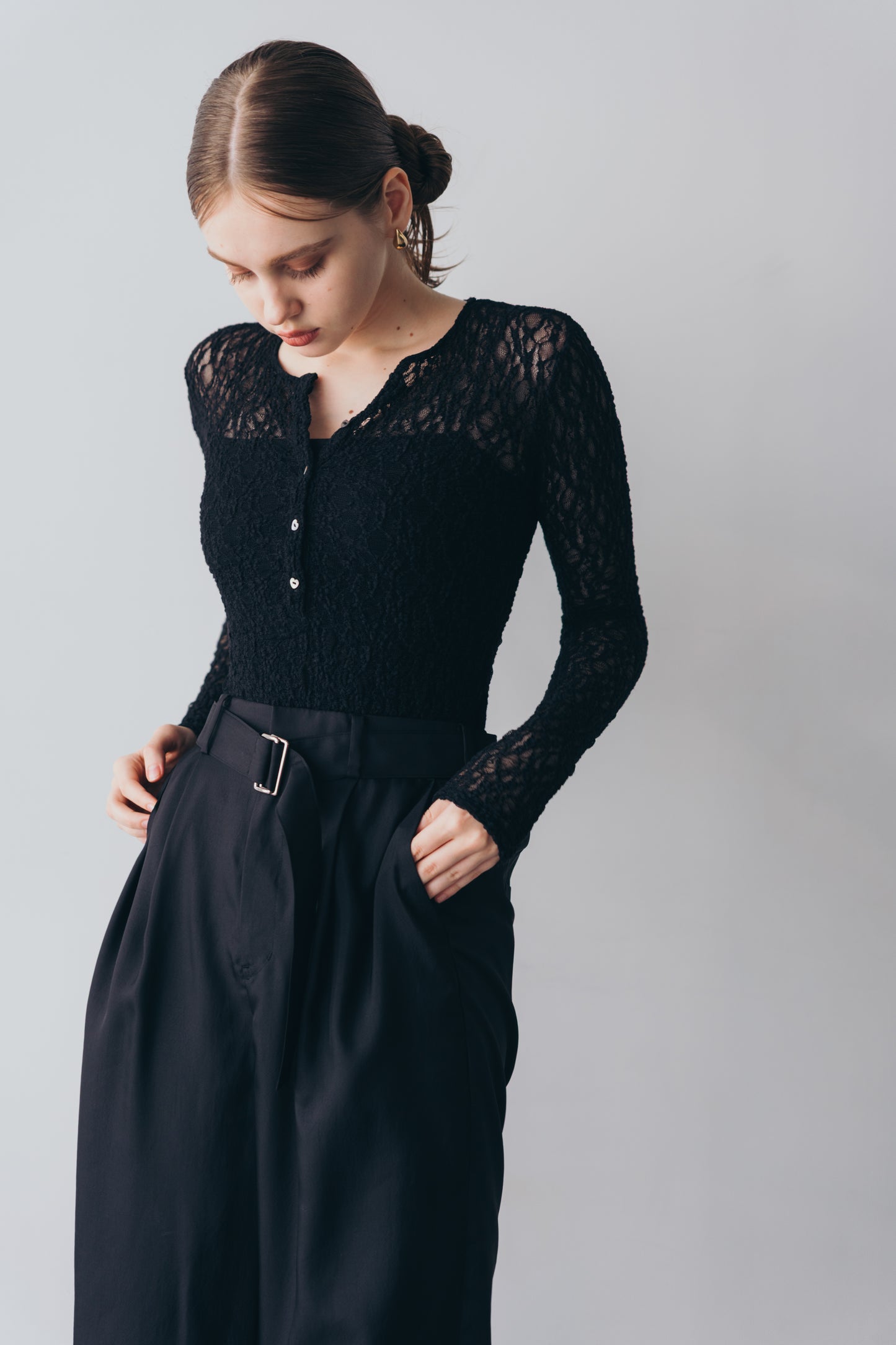 Lace body suit - Black