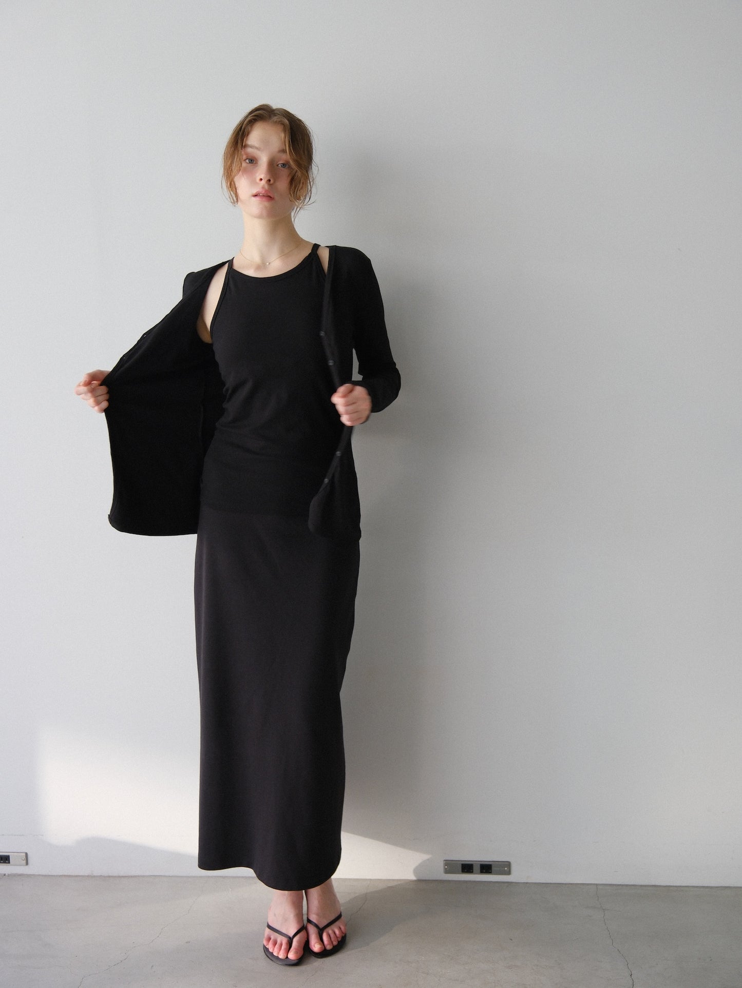 【coming soon】Lady cutsew 3piece -Black