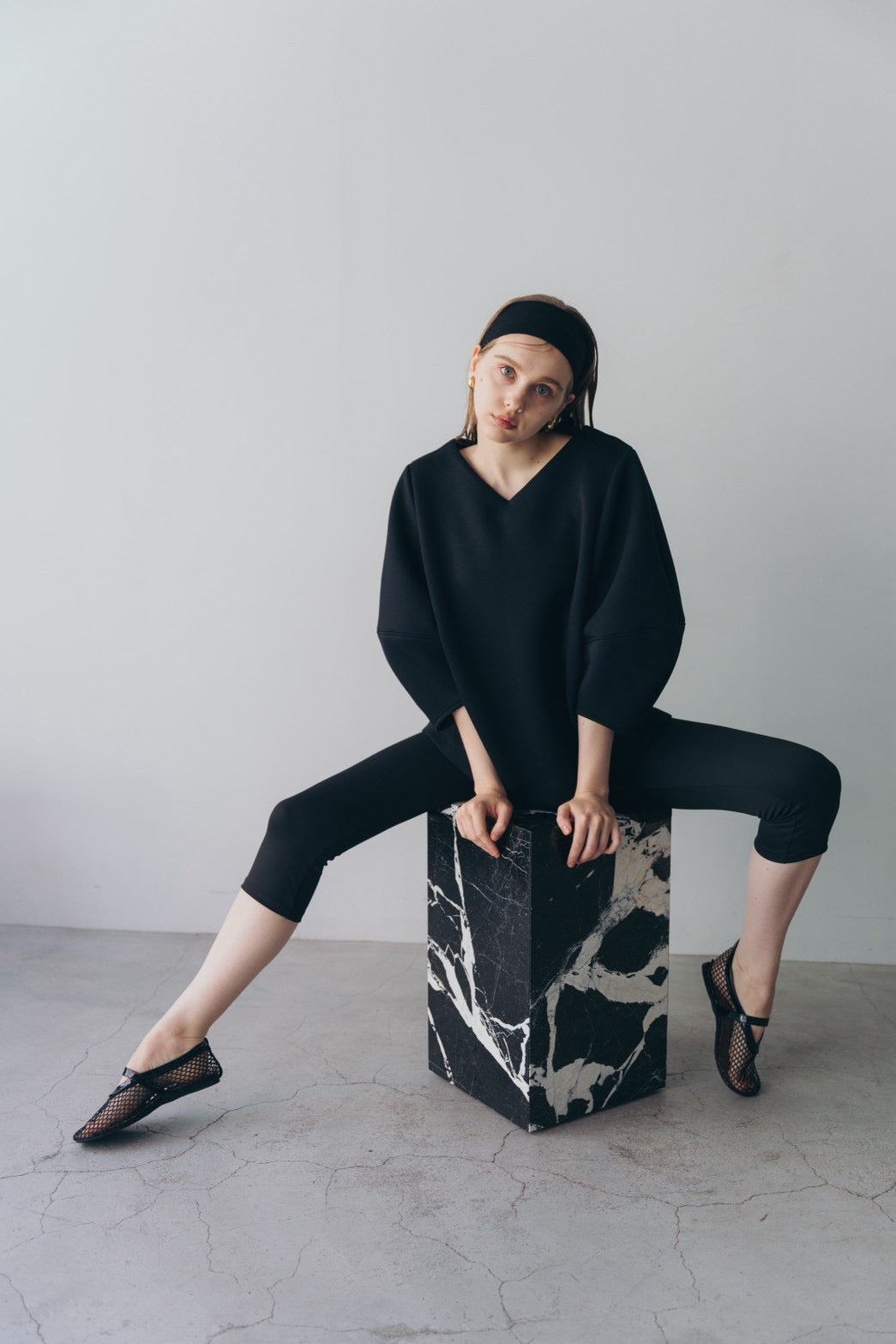 Lady puff tunic - Black