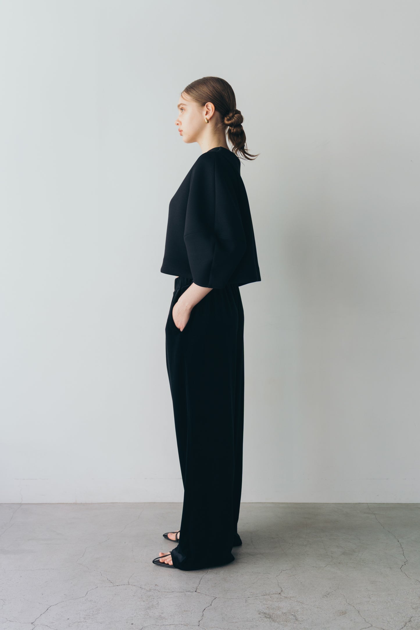 Lady puff tops - Black
