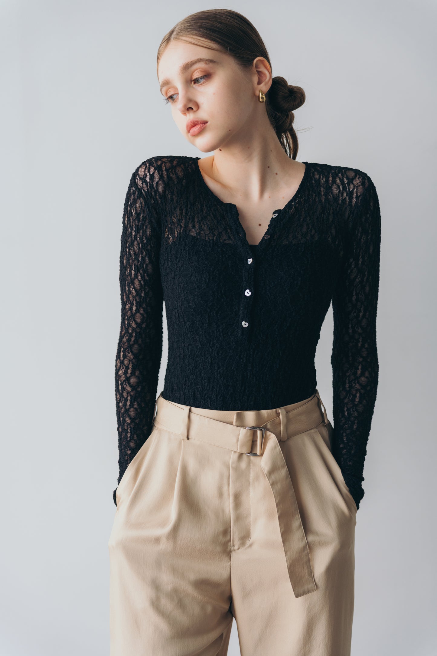 Lace body suit - Black