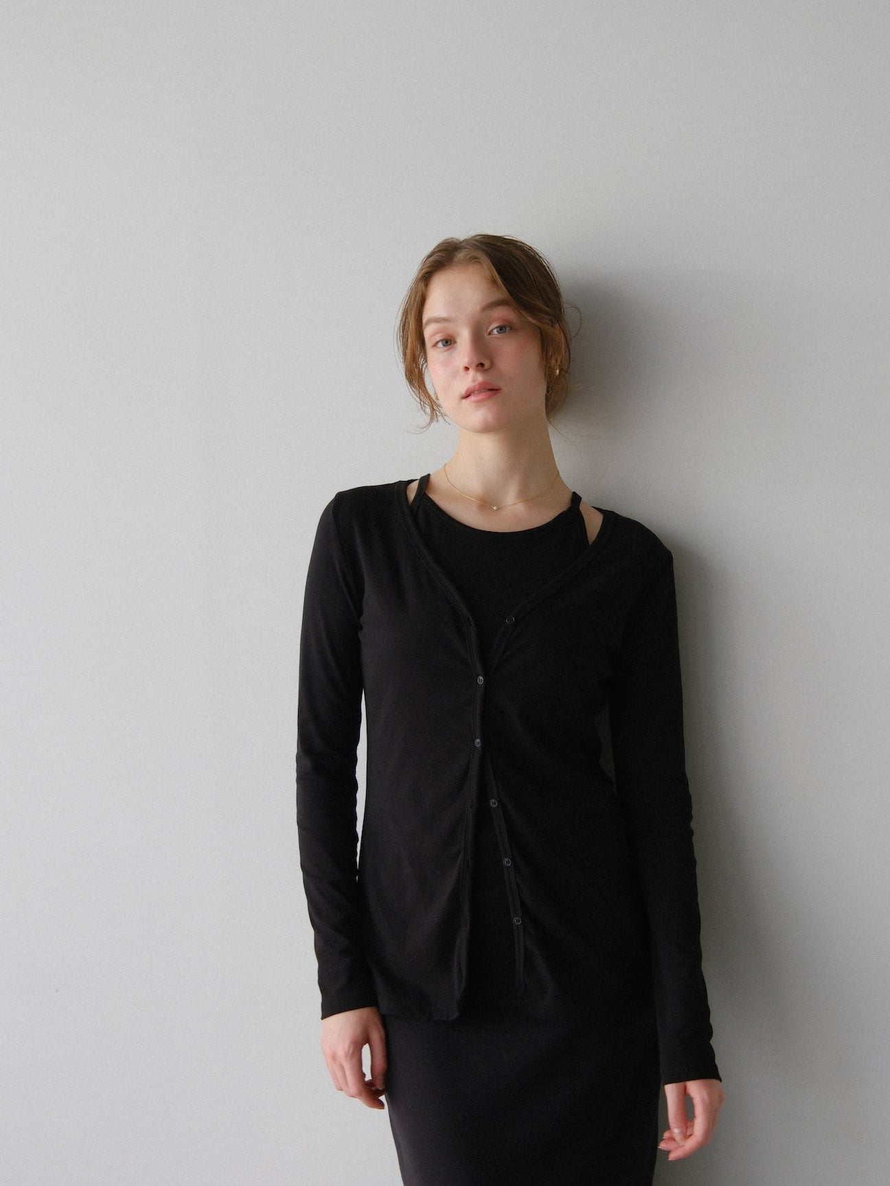 【coming soon】Lady cutsew 3piece -Black