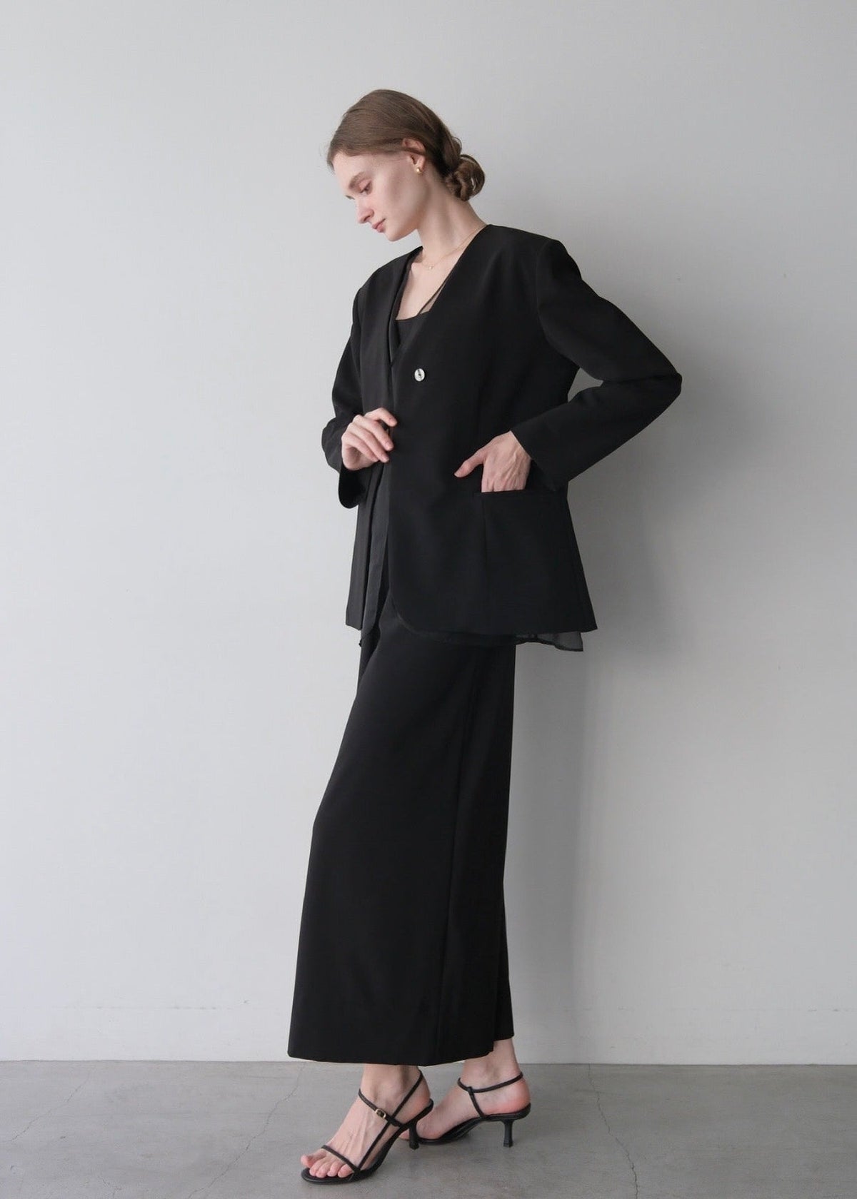 (即納)Lady organdy layered jacket