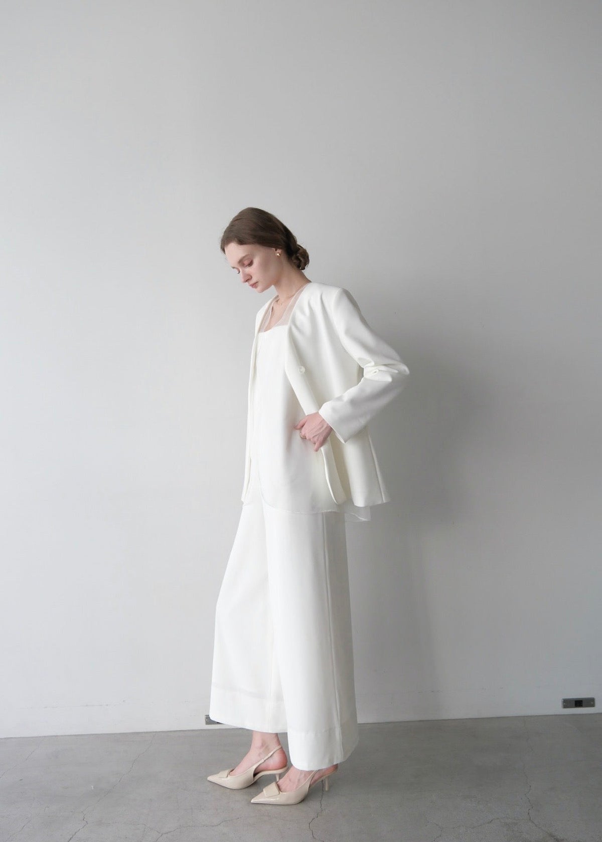(即納)Lady organdy layered jacket
