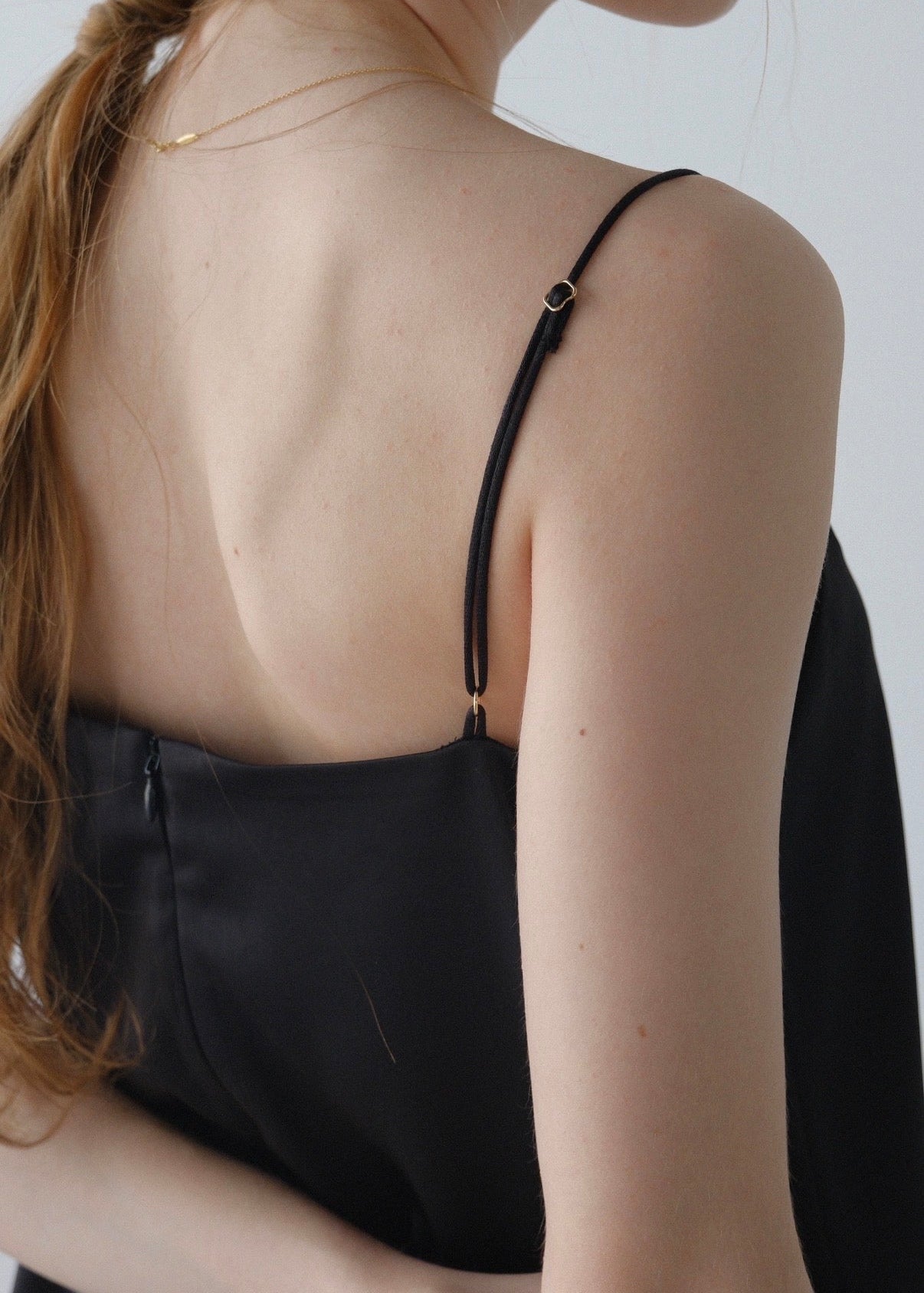 Satin lace camisole /Black