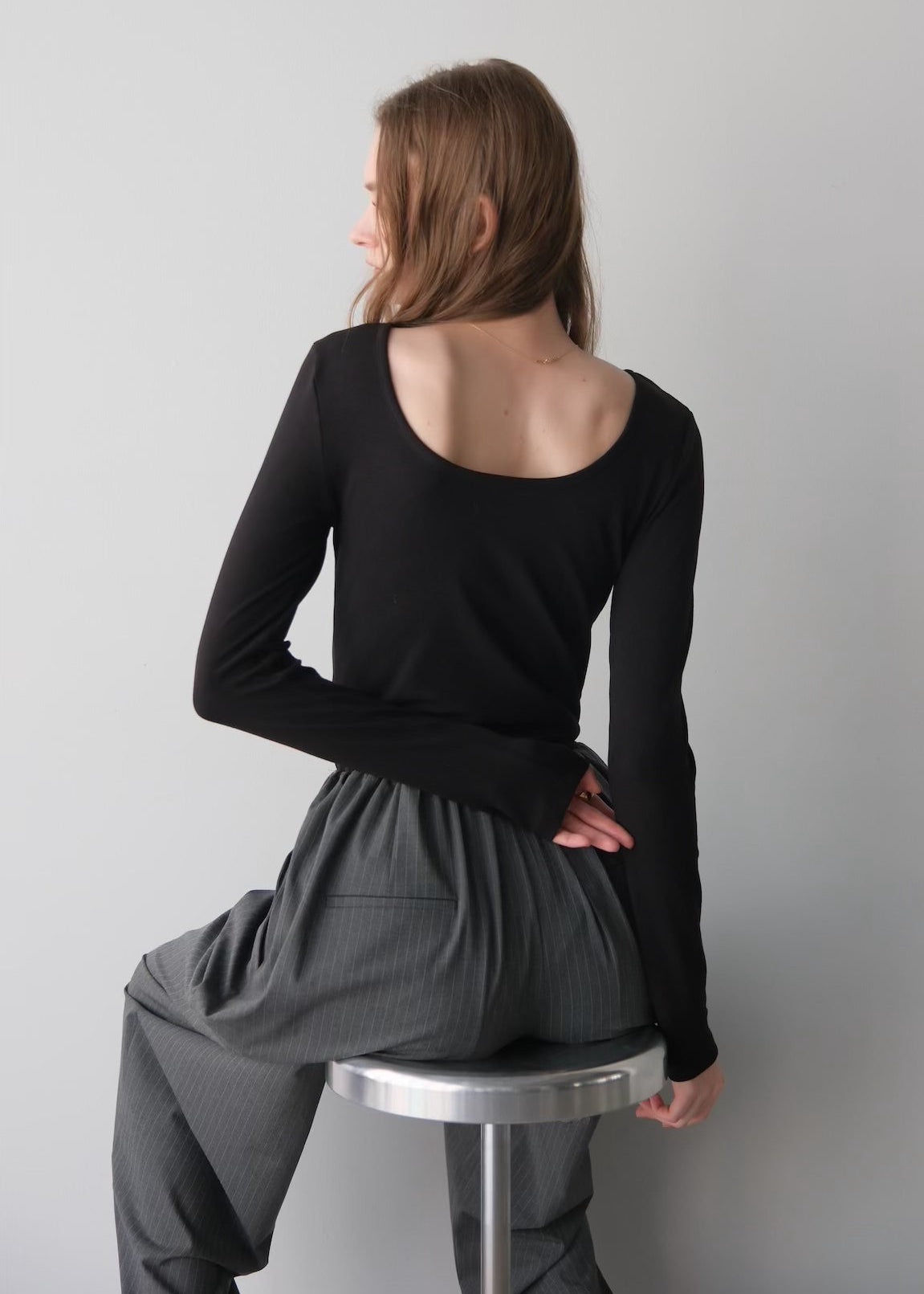 (Pre order) Tuck gather easy pants