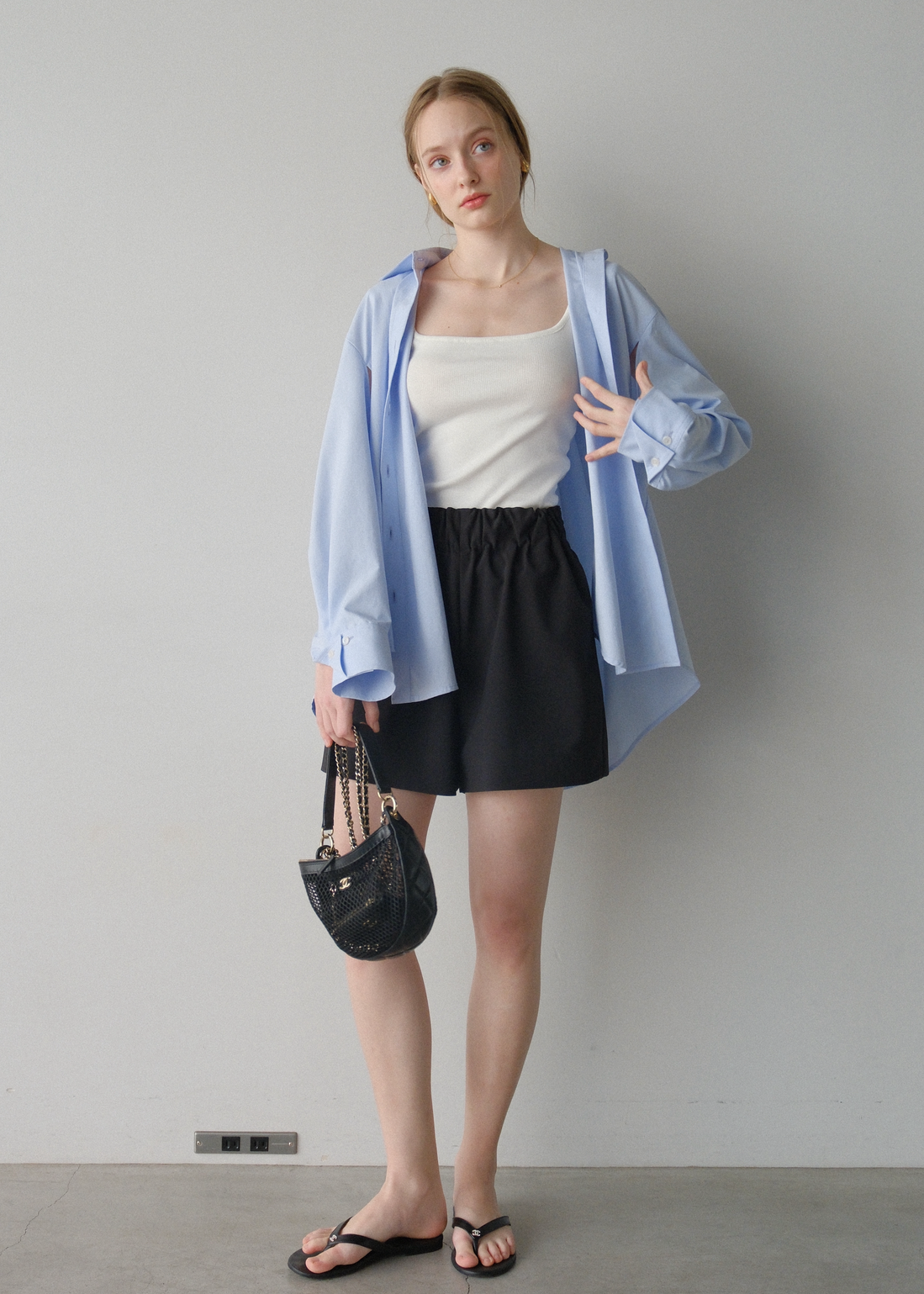 撥水 Otona short pants / Black