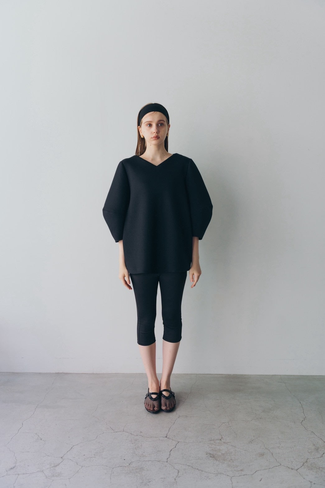 Lady puff tunic - Black