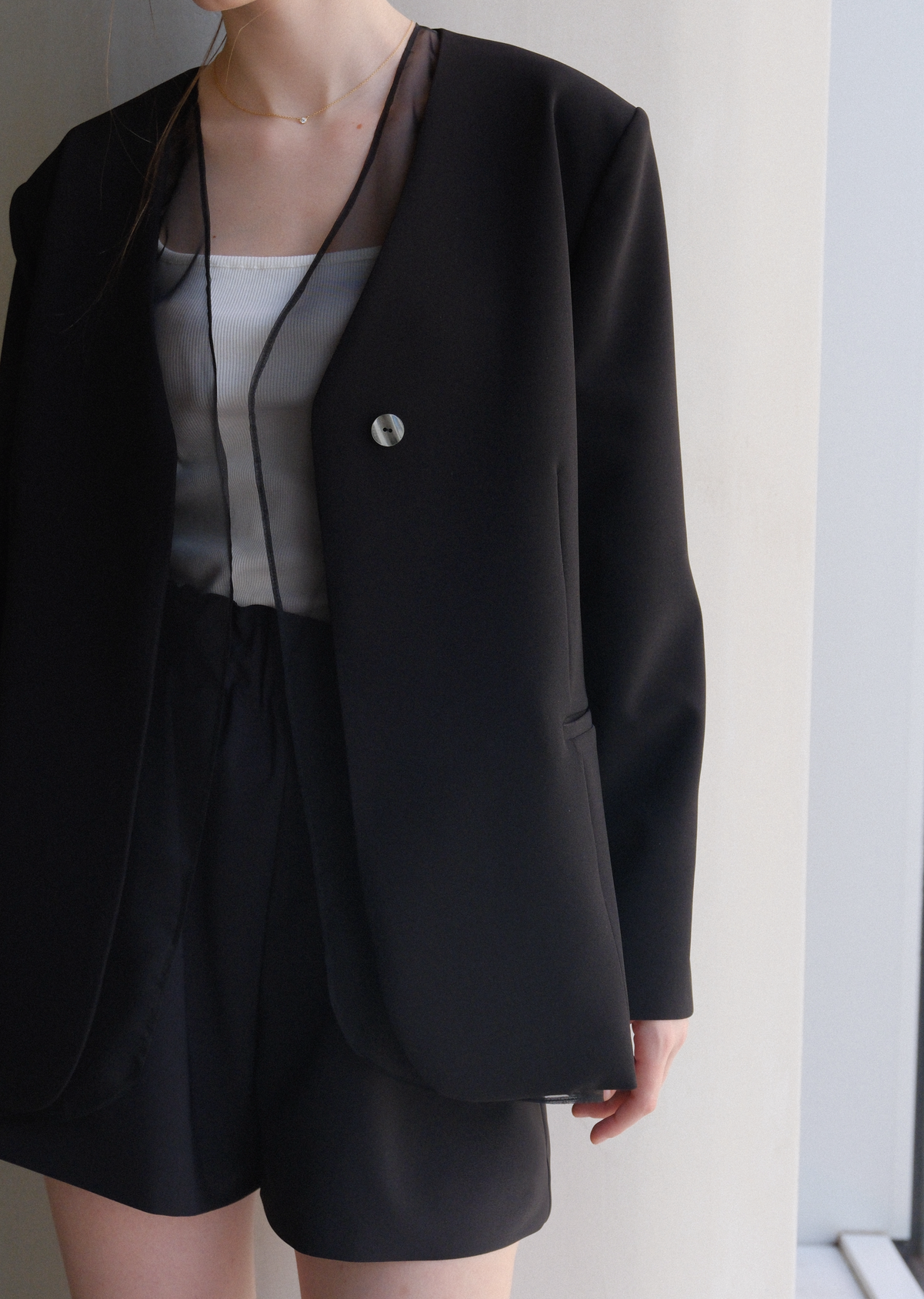 撥水 Otona short pants / Black