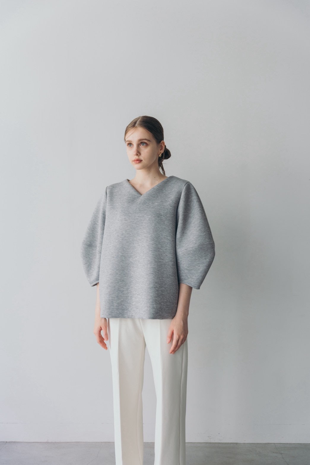 Lady puff tunic - Gray