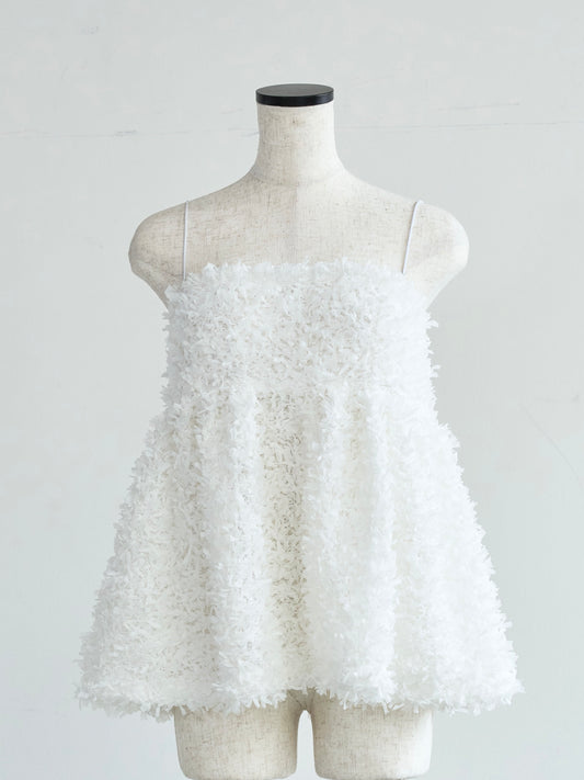 Fluffy cami (White)