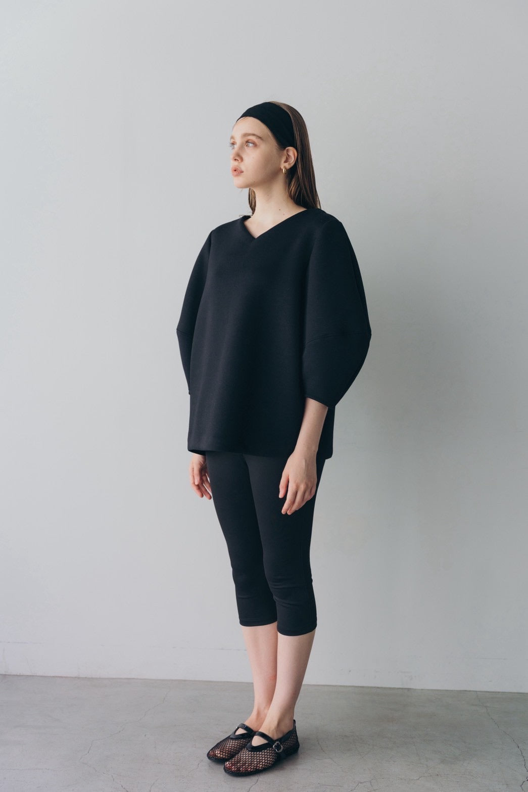 Lady puff tunic - Black