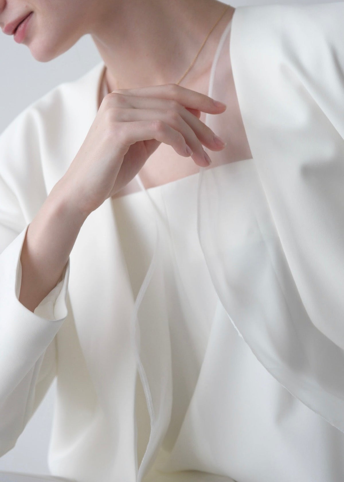 (即納)Lady organdy layered jacket