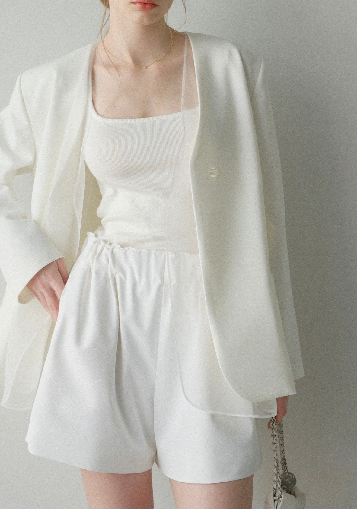 3rd】 撥水 Otona short pants / white – CARLA