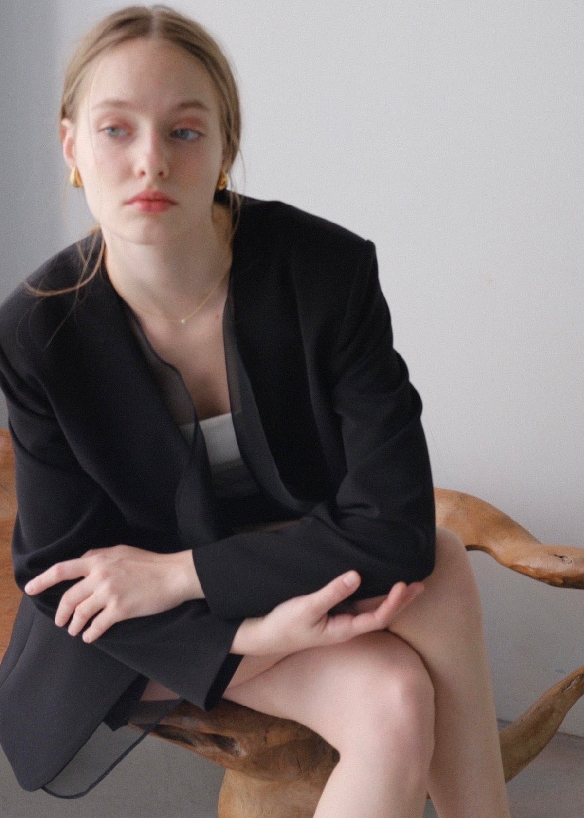(即納)Lady organdy layered jacket