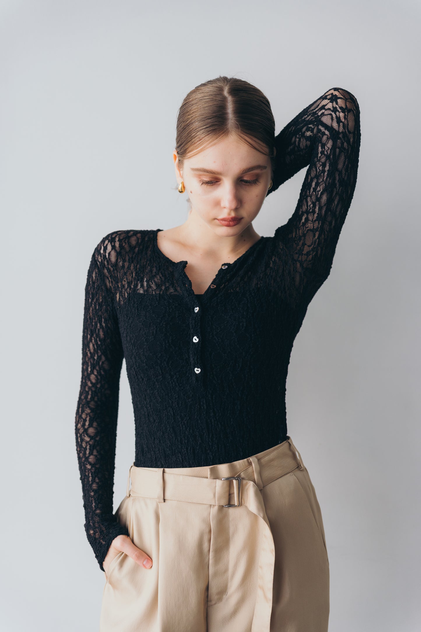 Lace body suit - Black