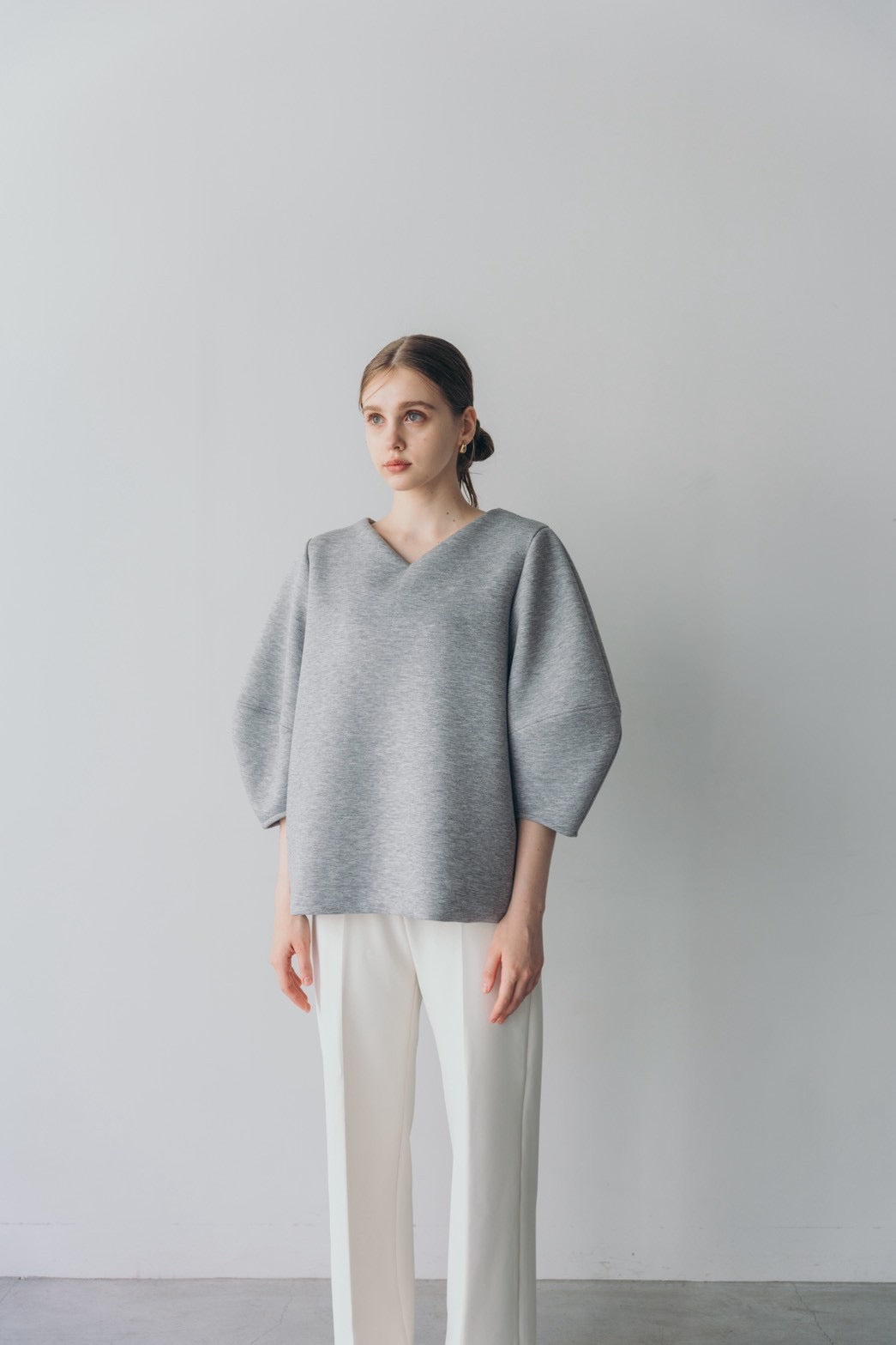 Lady puff tunic - Gray