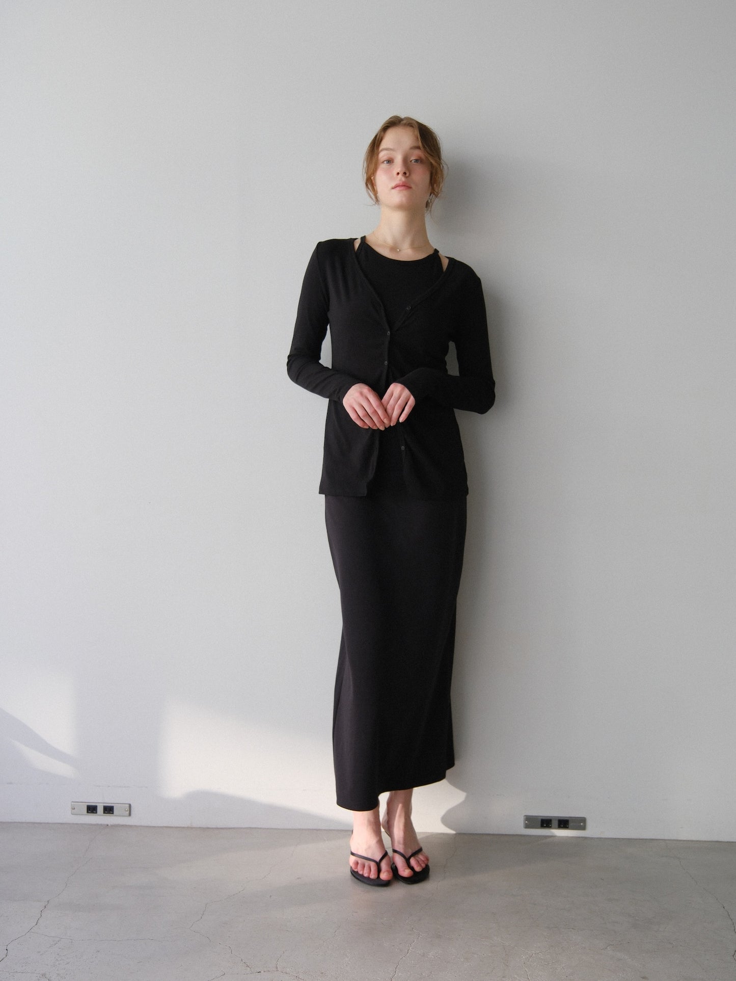 【coming soon】Lady cutsew 3piece -Black