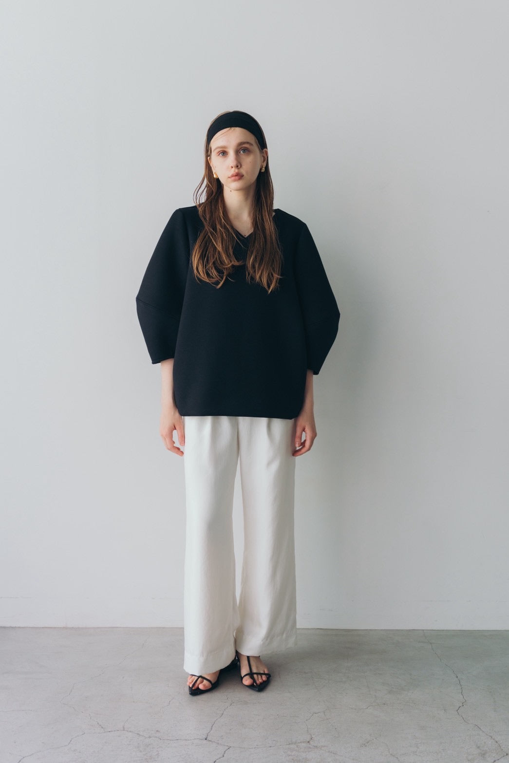 Lady puff tunic - Black