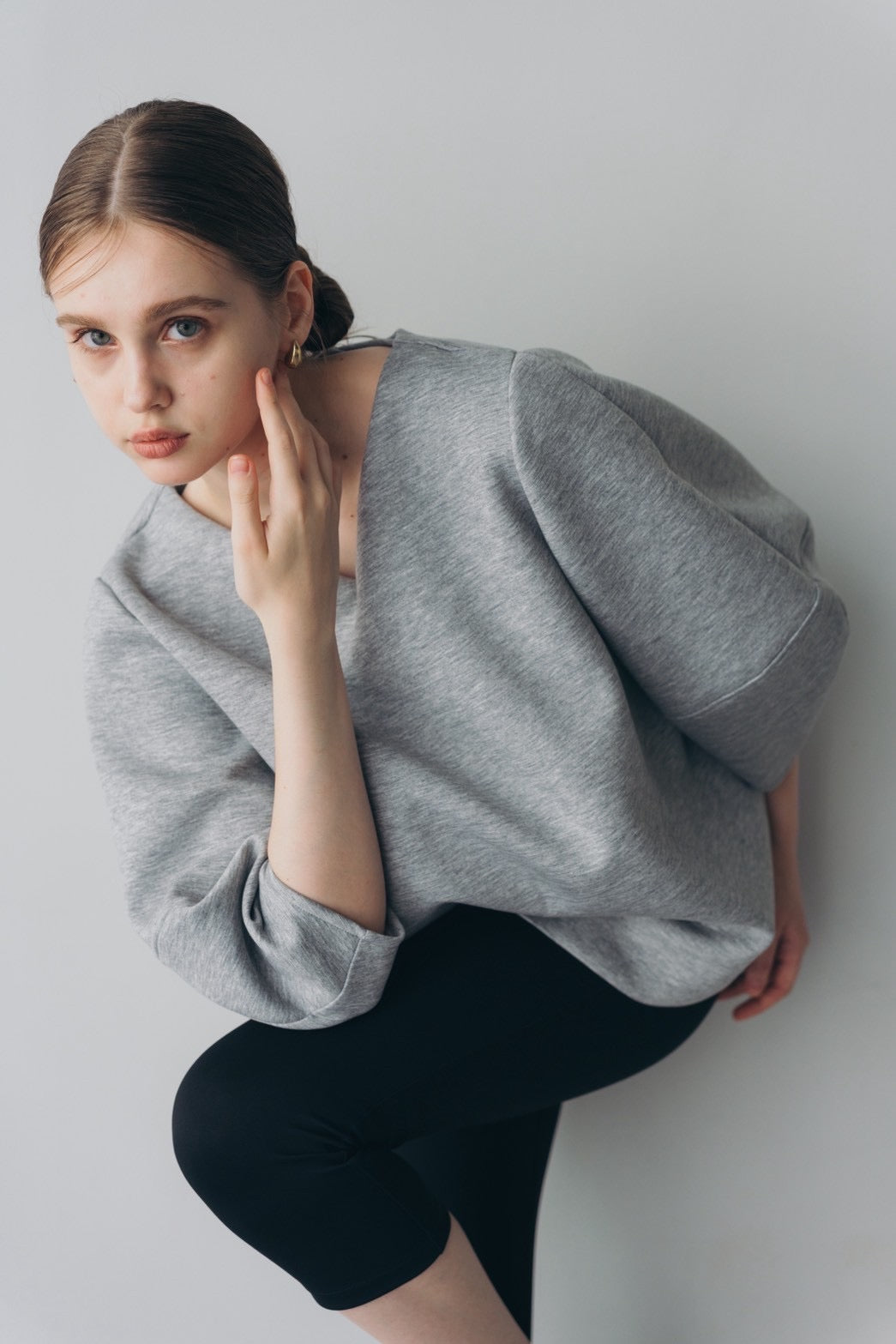 Lady puff tunic - Gray
