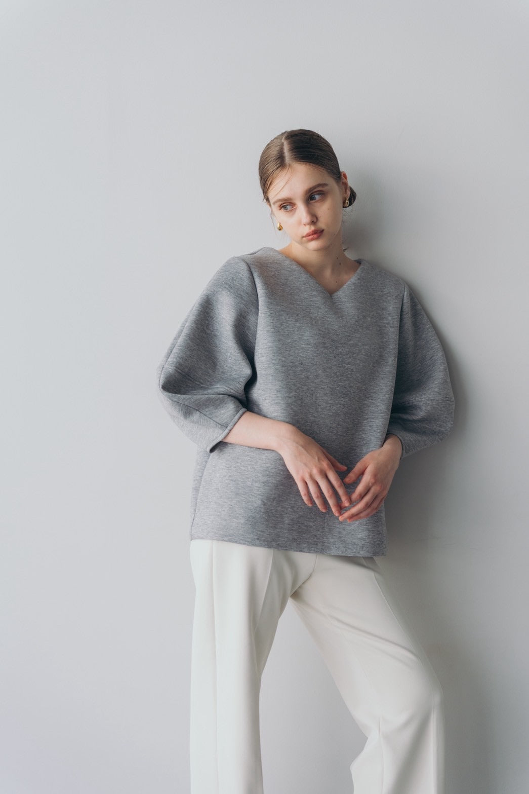 Lady puff tunic - Gray
