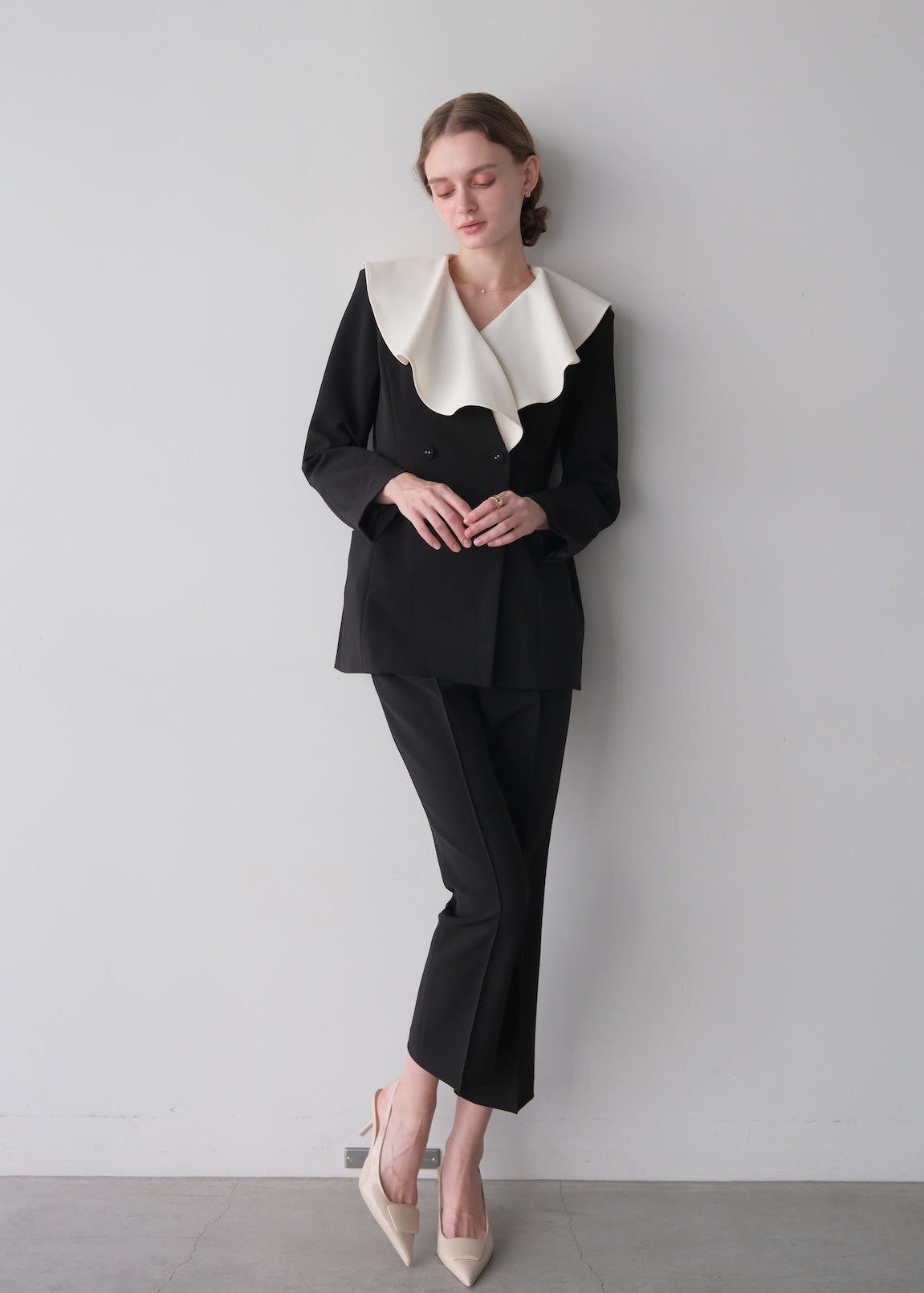 【Pre order】 Flareless Pants-Black