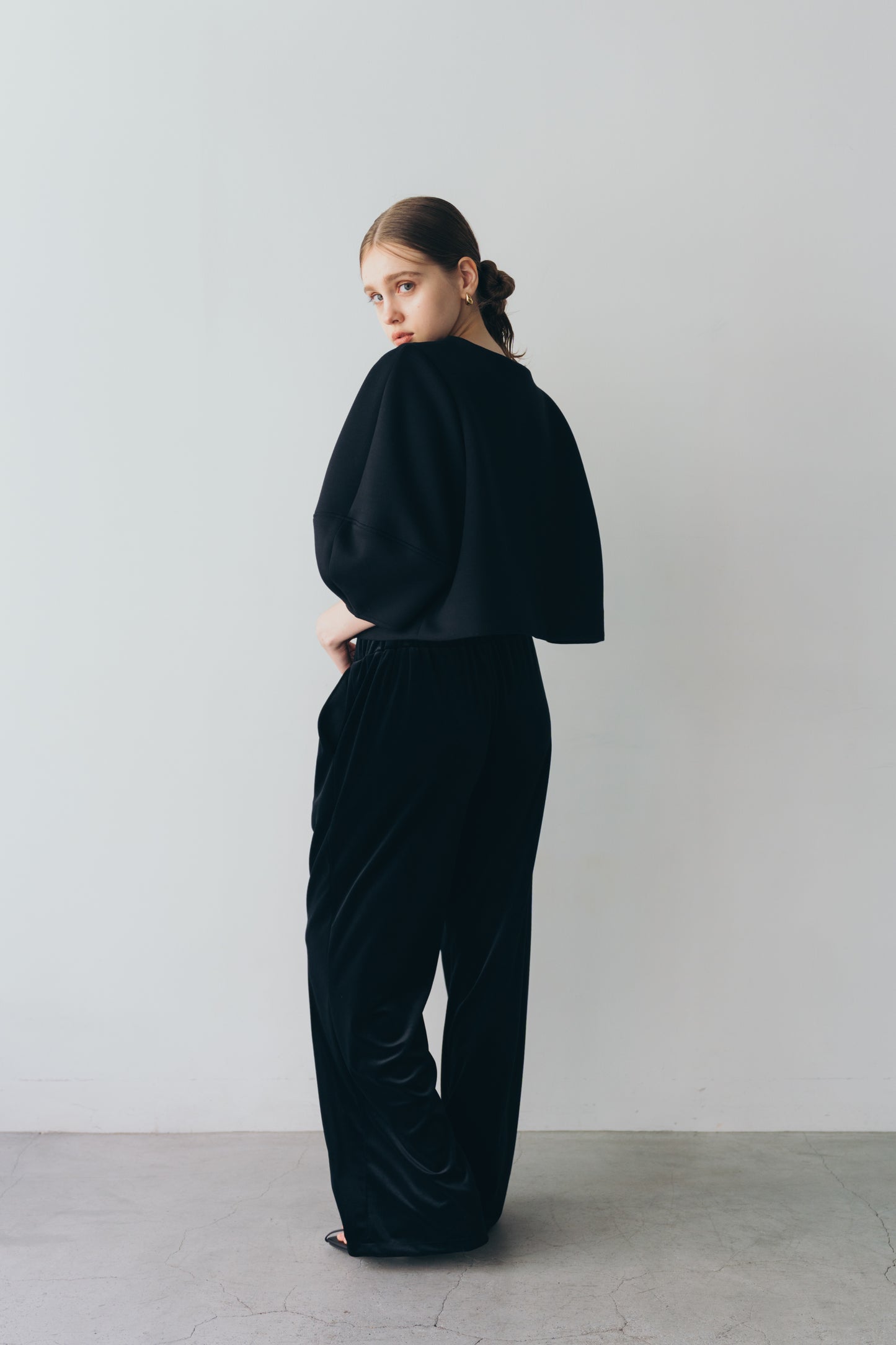 Lady puff tops - Black