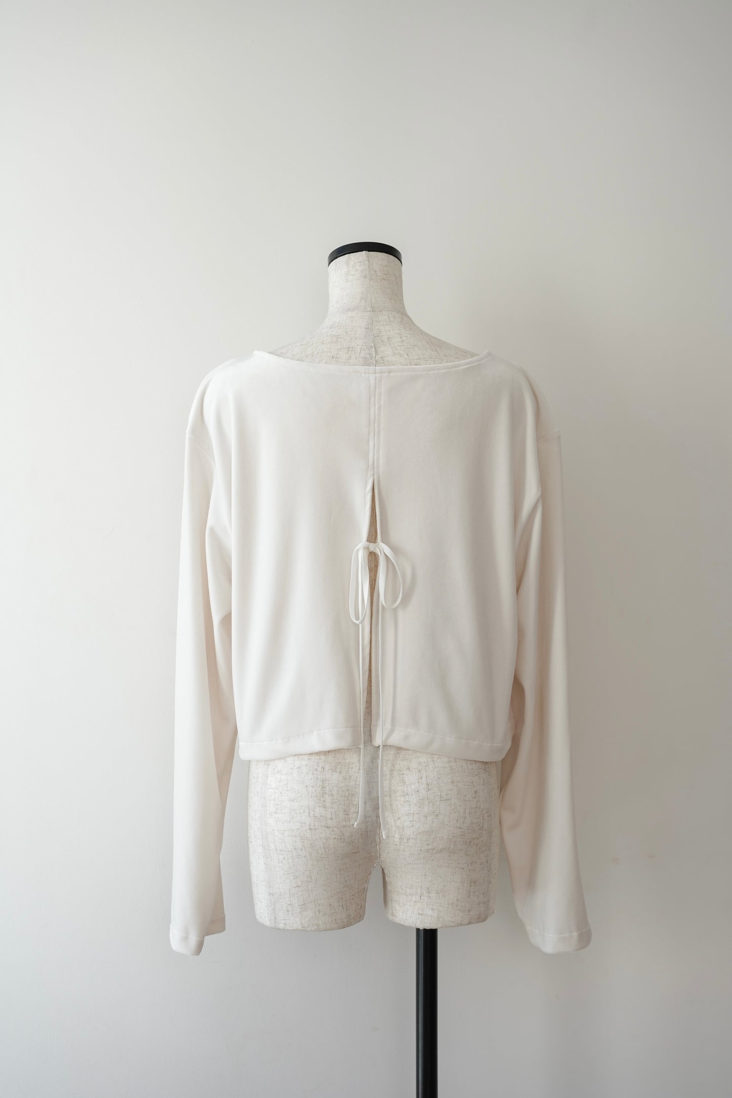 【予約】Konare velour tops (White)