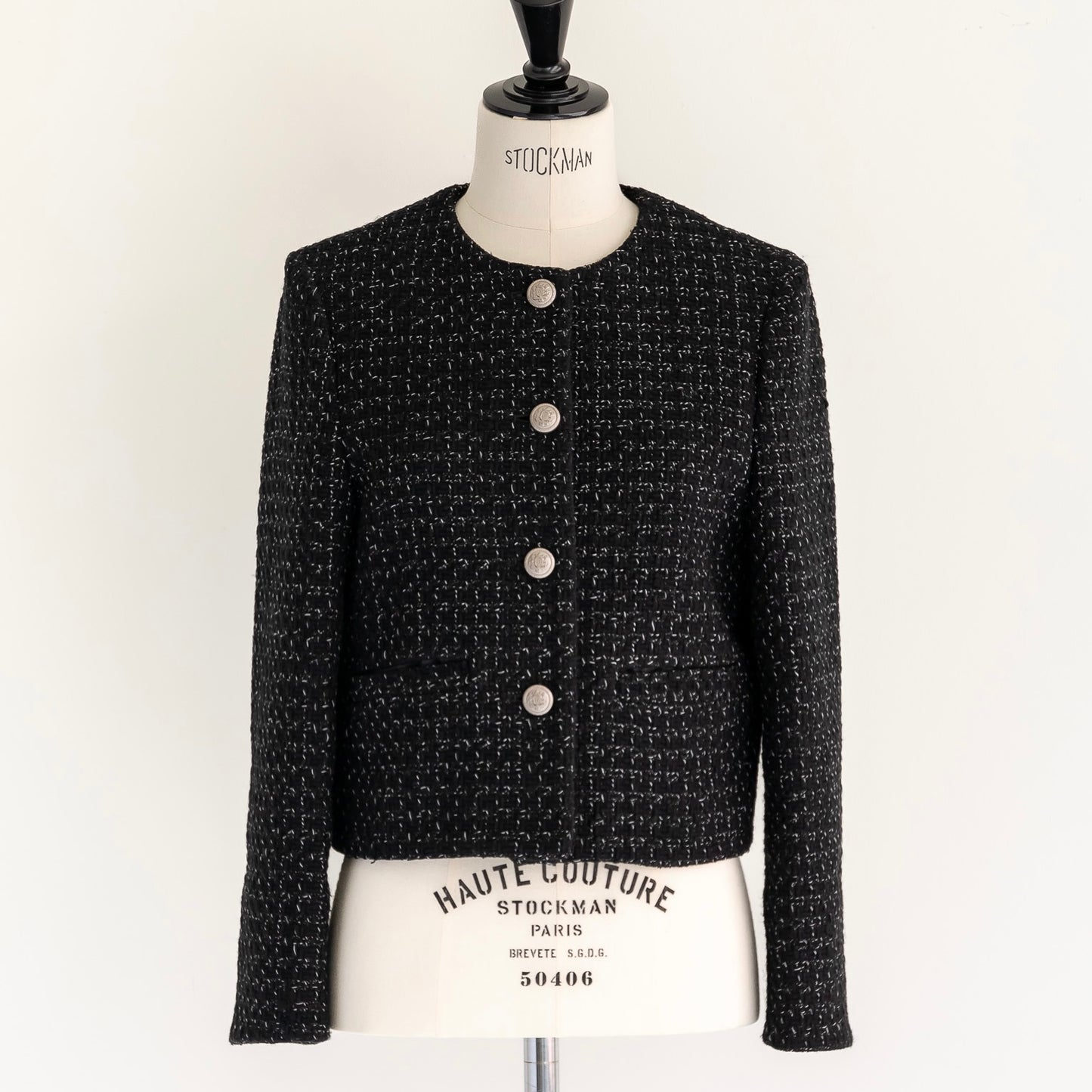 【予約】CARLA Tweed Jacket (Black)