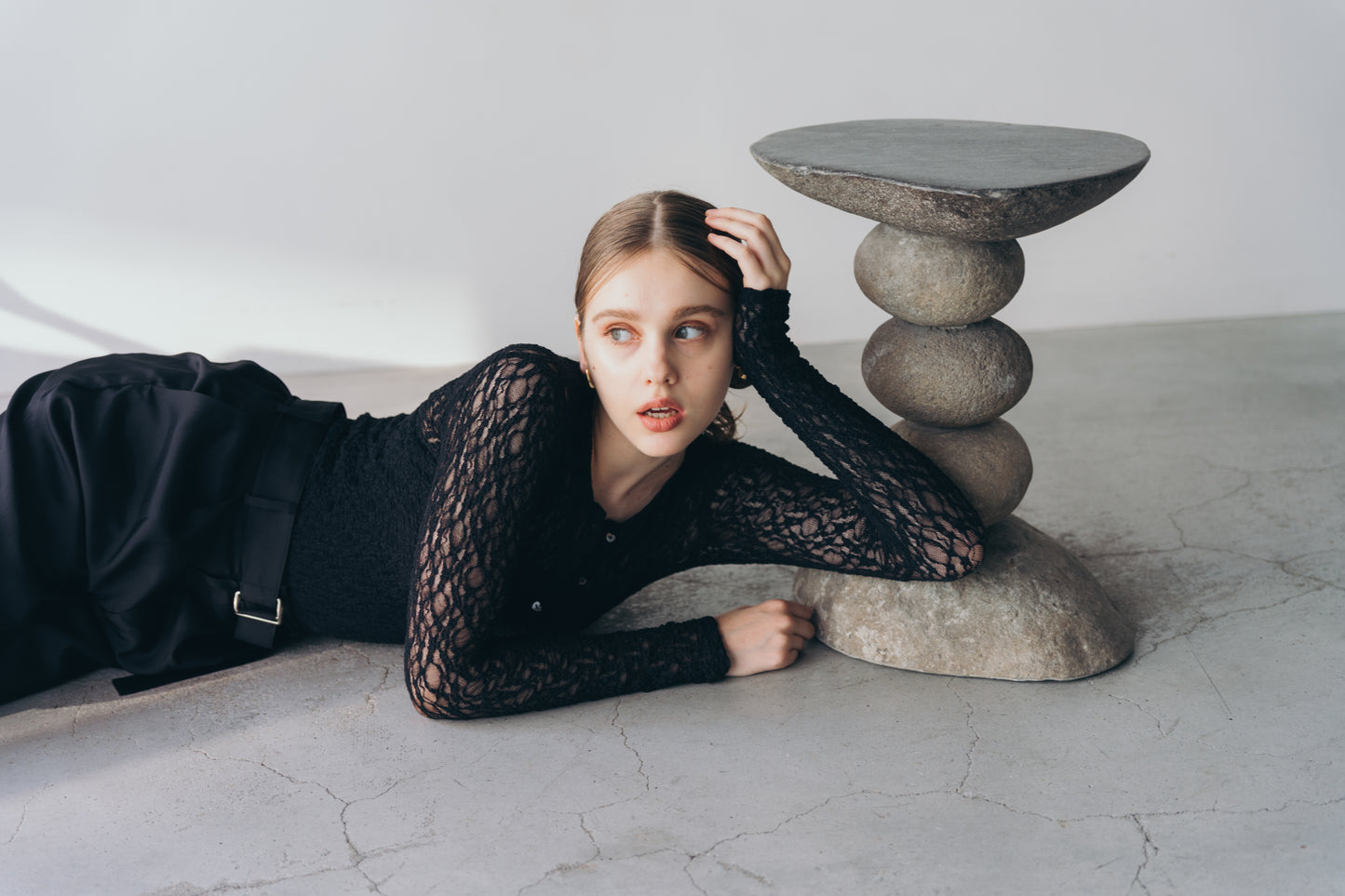 Lace body suit - Black