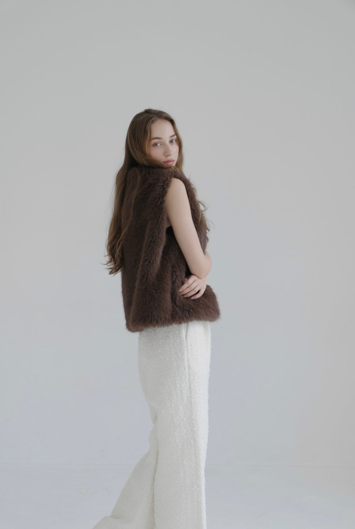 Eco fur vest
