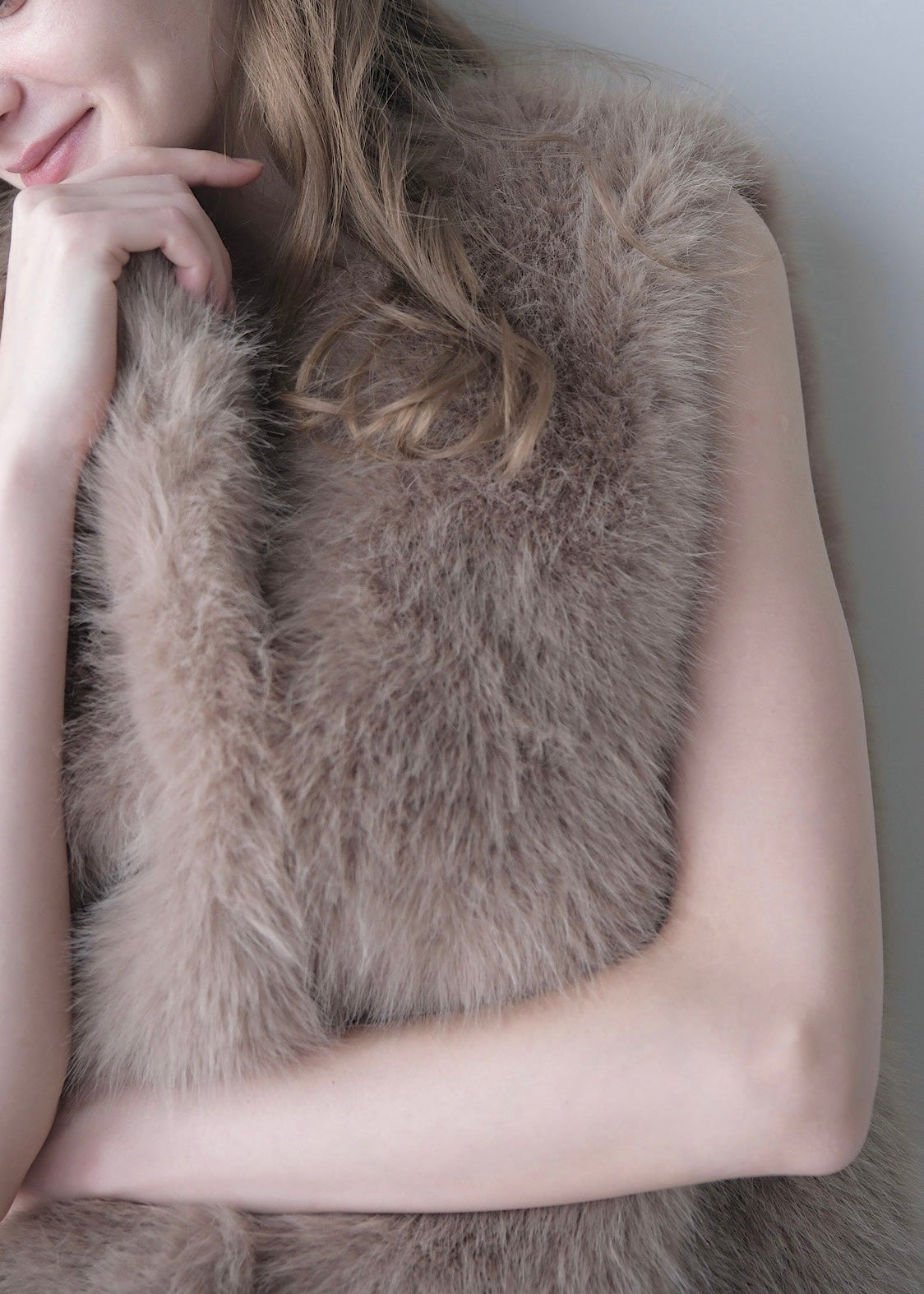 Eco fur vest