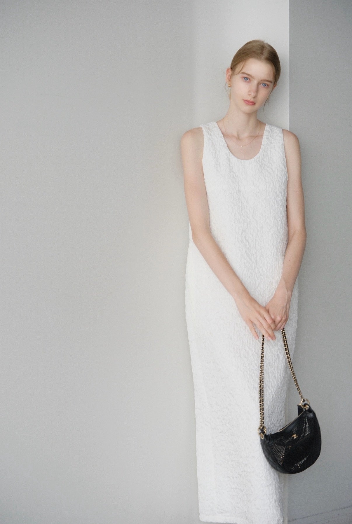 Bright jacquard dress