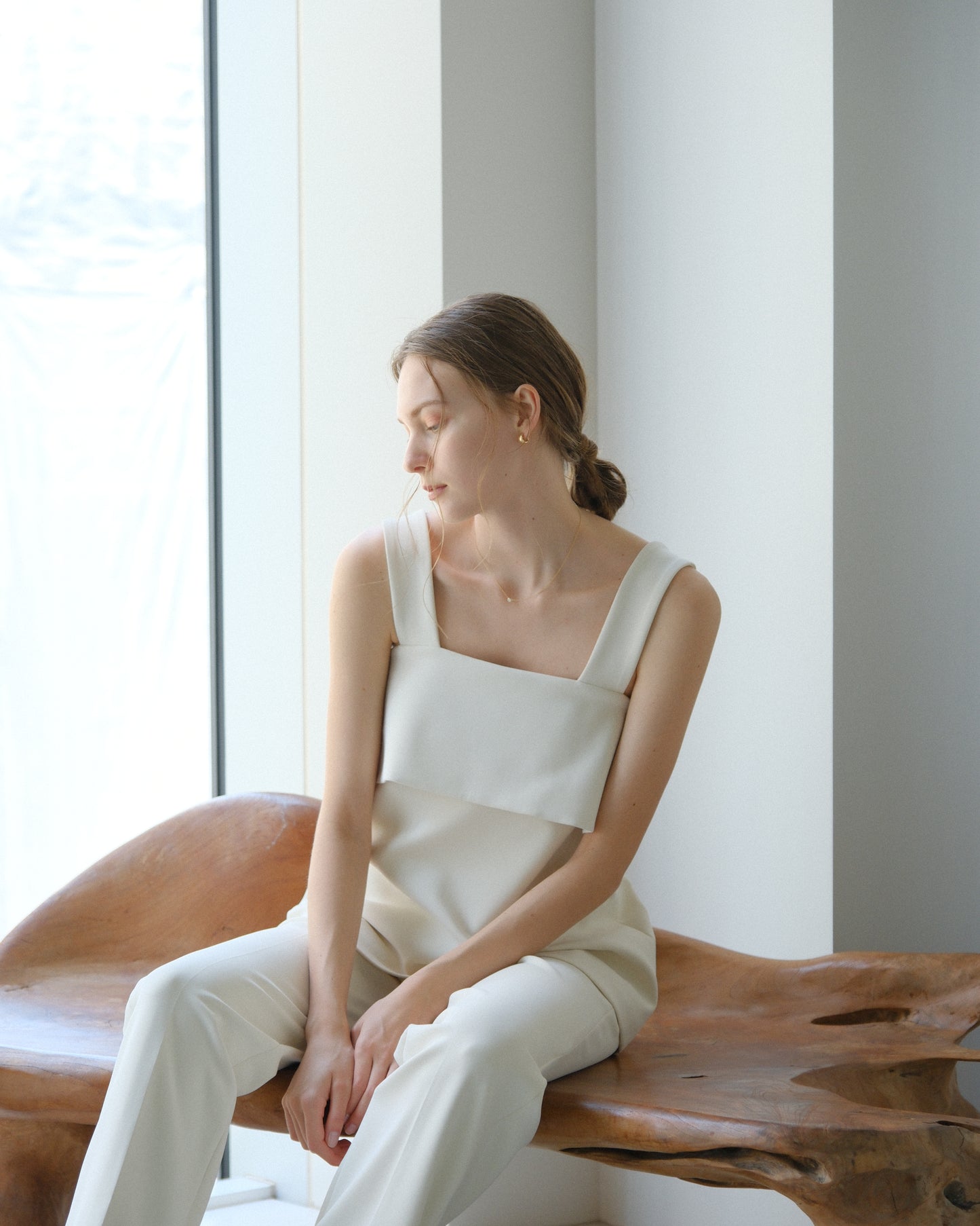 Biraku bustier tops (White)