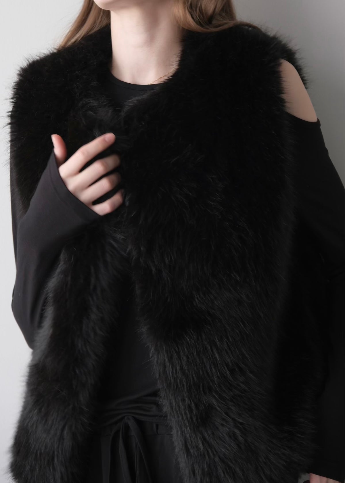 Eco fur vest