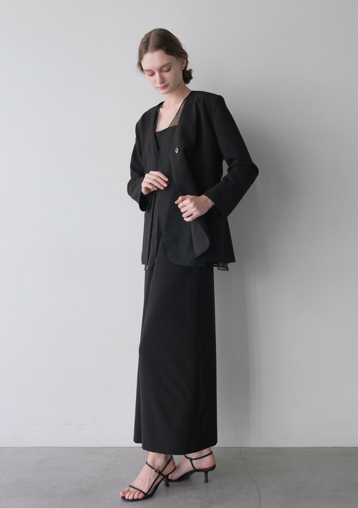 (即納)Lady organdy layered jacket