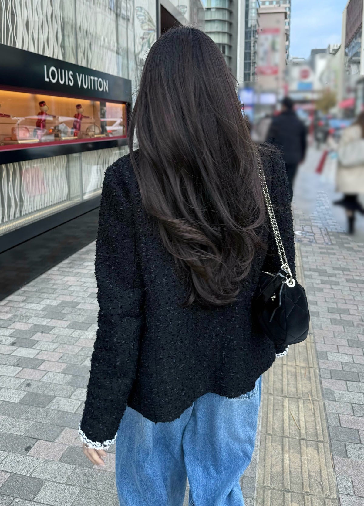 CARLA Tweed jacket / Black