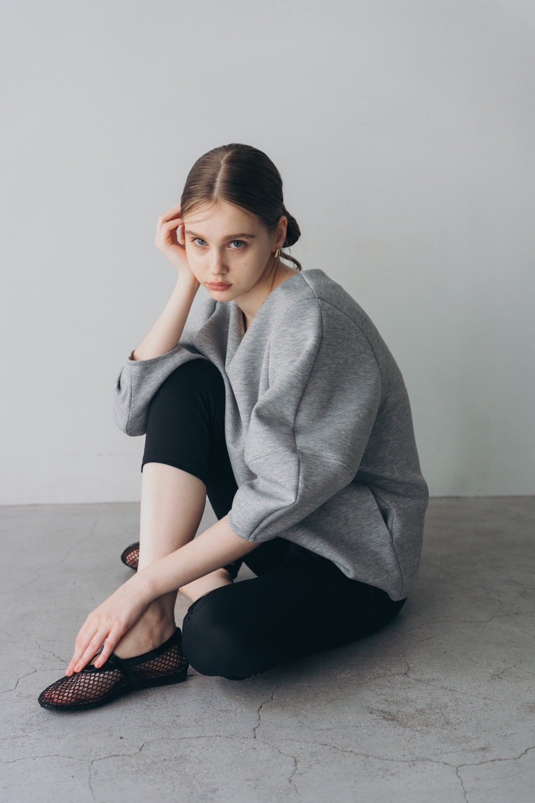 Lady puff tunic - Gray
