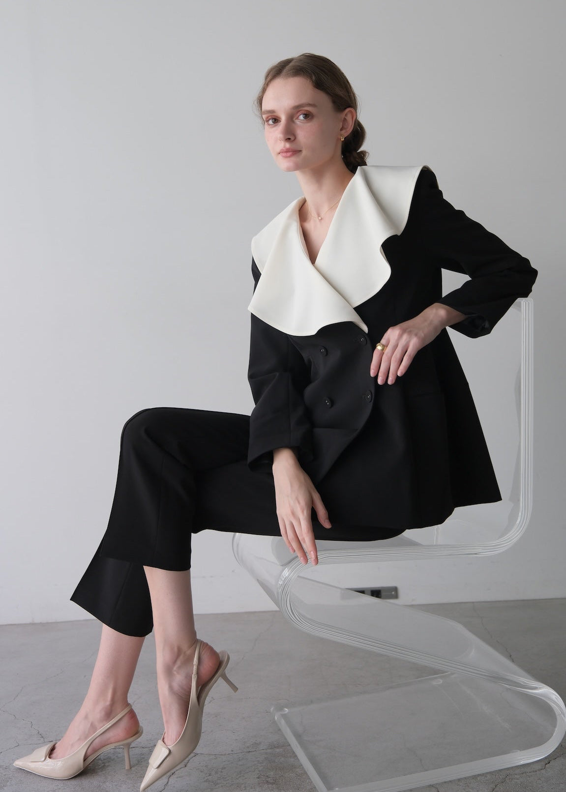 【Pre order】 Flareless Pants-Black