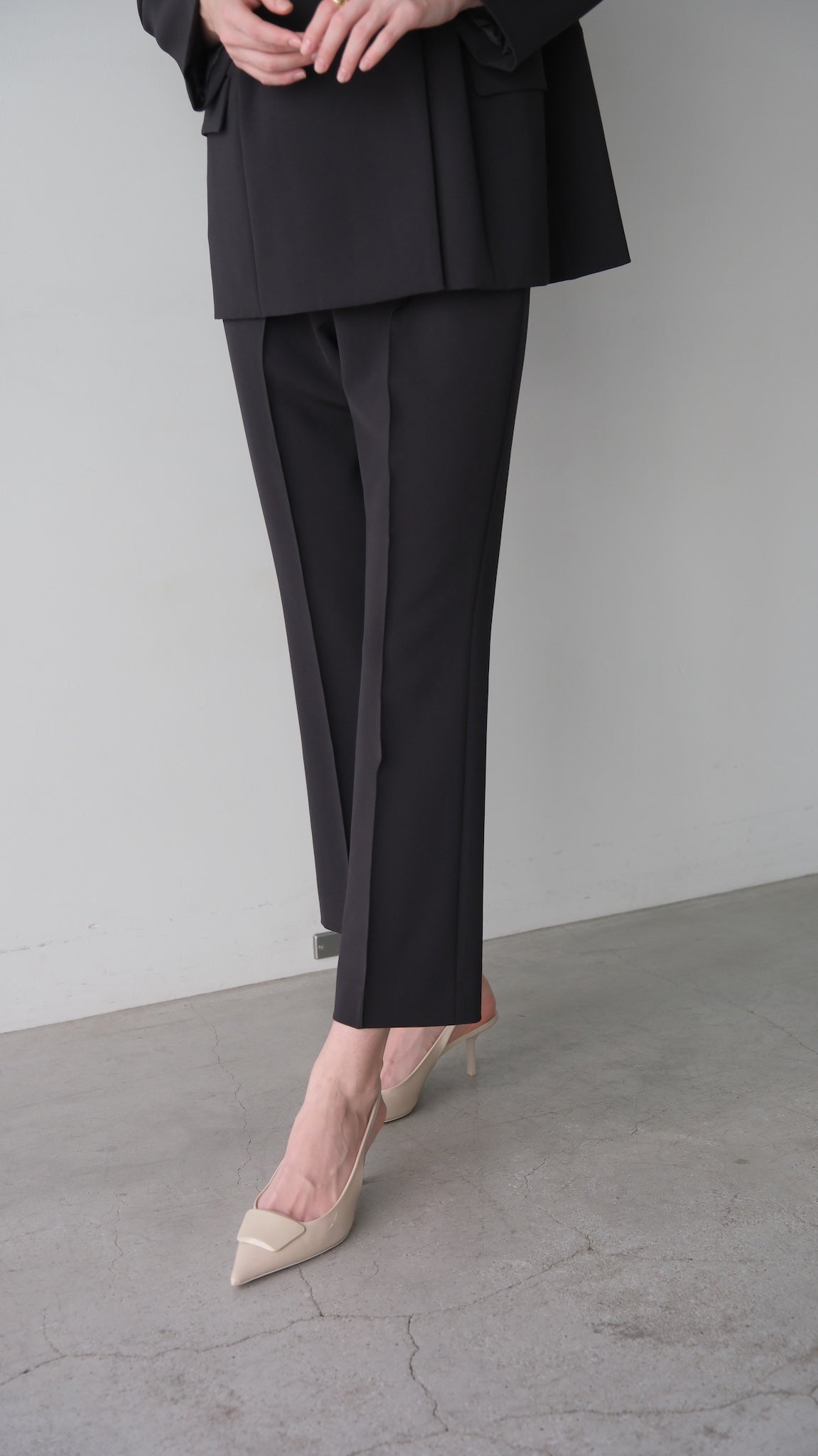【Pre order】 Flareless Pants-Black