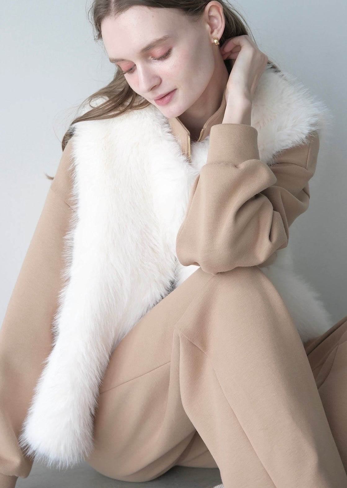 Eco fur vest
