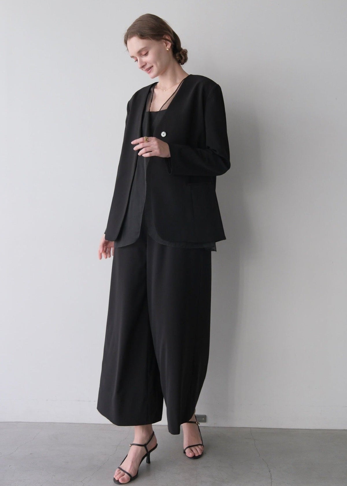 (即納)Lady organdy layered jacket