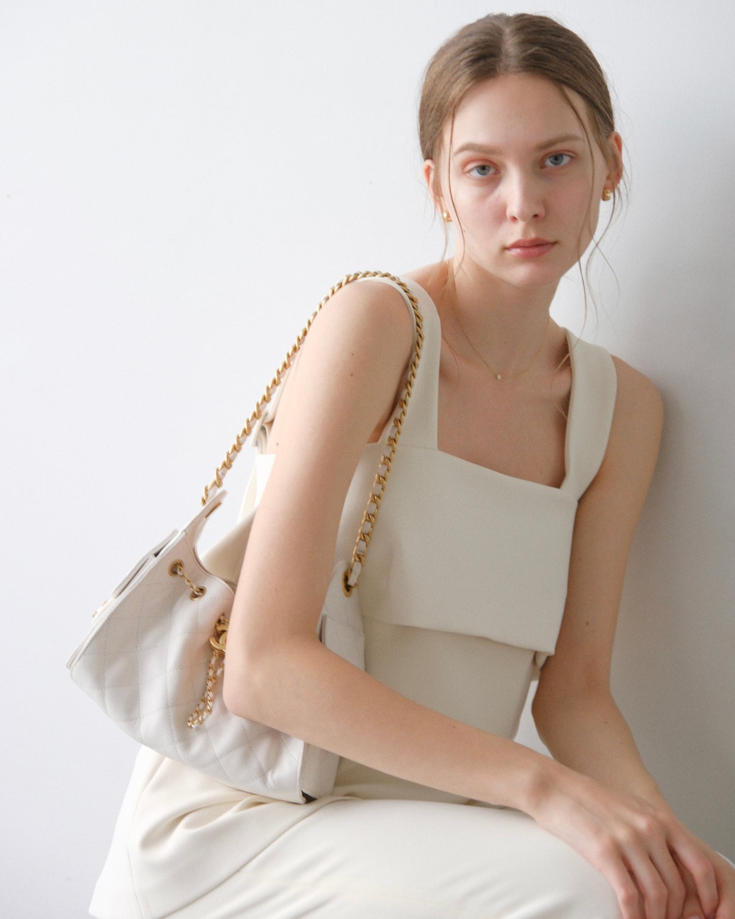Biraku bustier tops (White)
