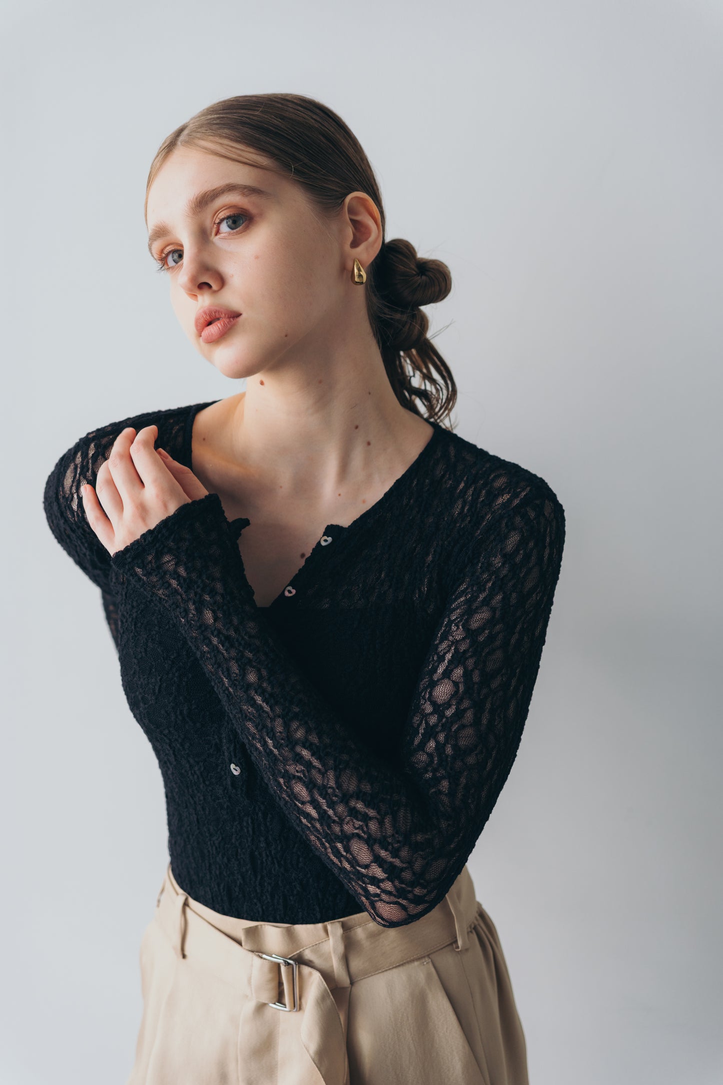 Lace body suit - Black