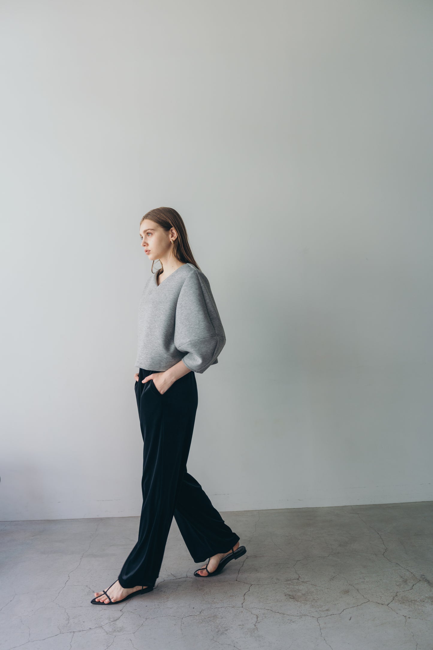 Lady puff tops - Gray