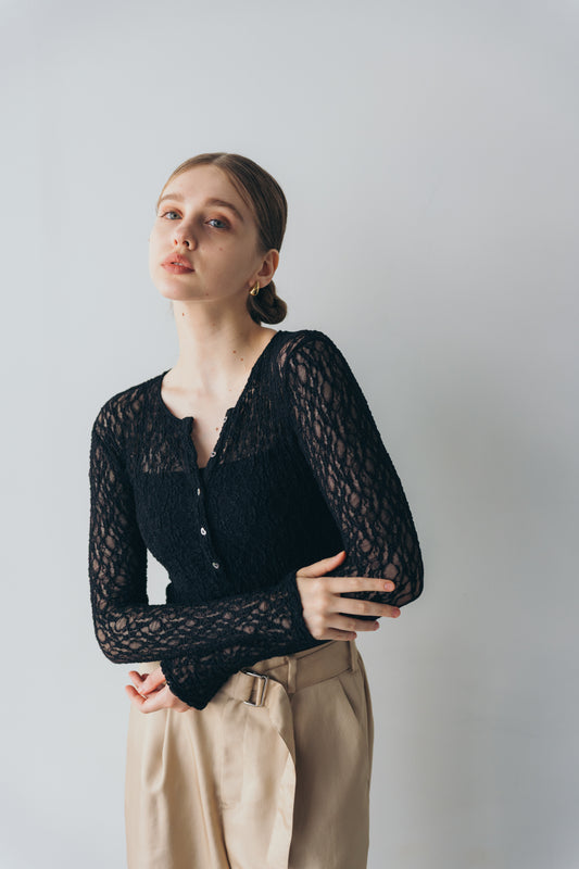 Lace body suit - Black