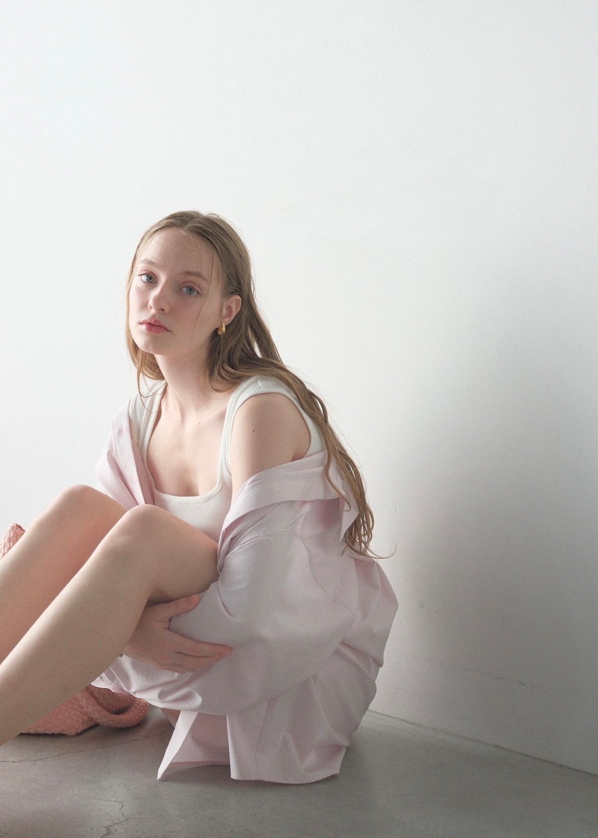 u*♡様 carla フラッフィーキャミ ホワイト CARLA