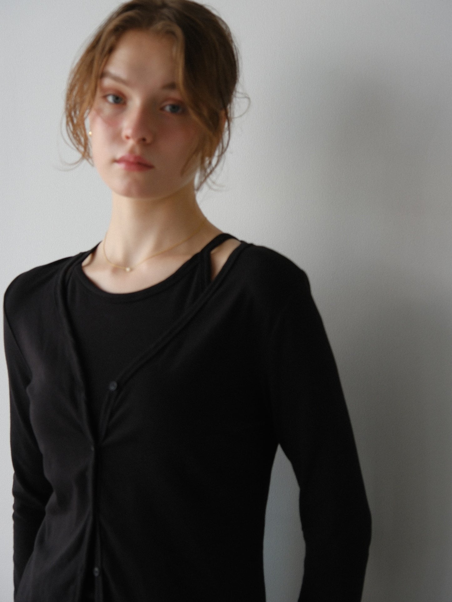 【coming soon】Lady cutsew 3piece -Black