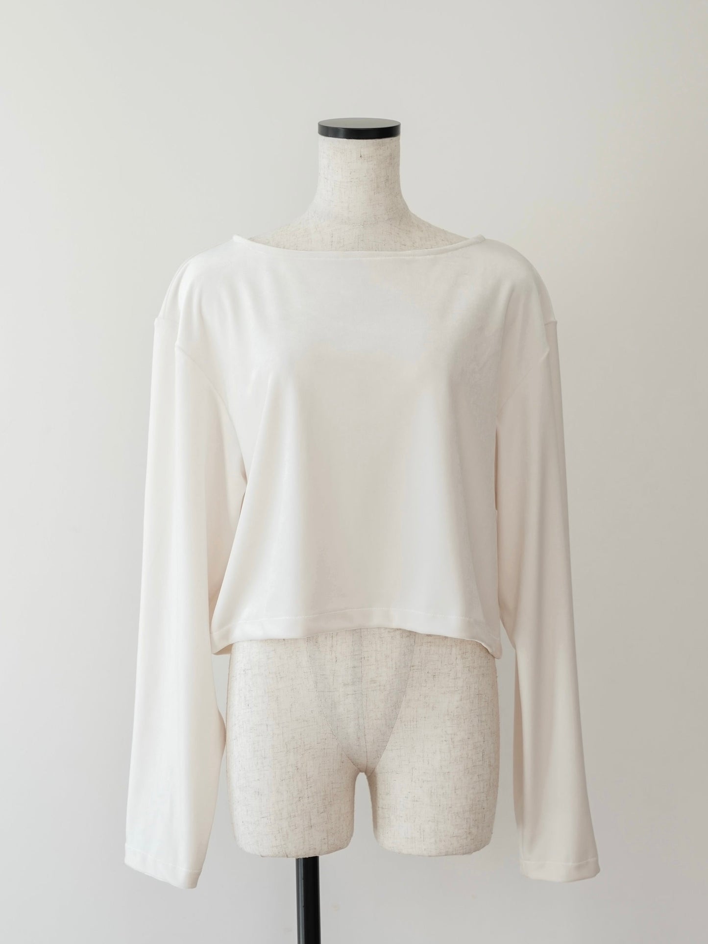 【即納】Konare velour tops (White)